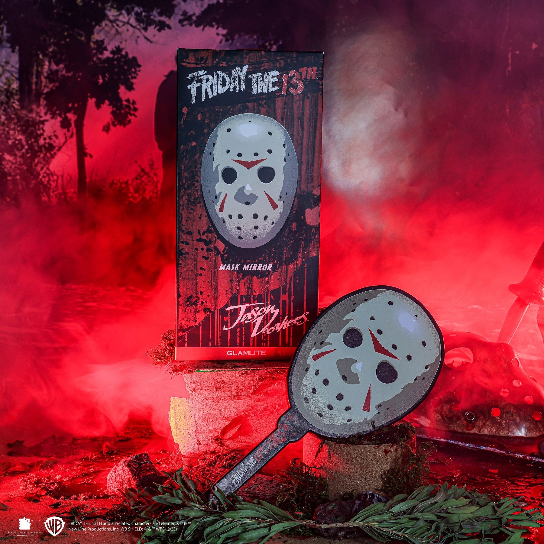 Glamlite - Friday the 13th x Glamlite Mask Mirror Handspiegel - Grau